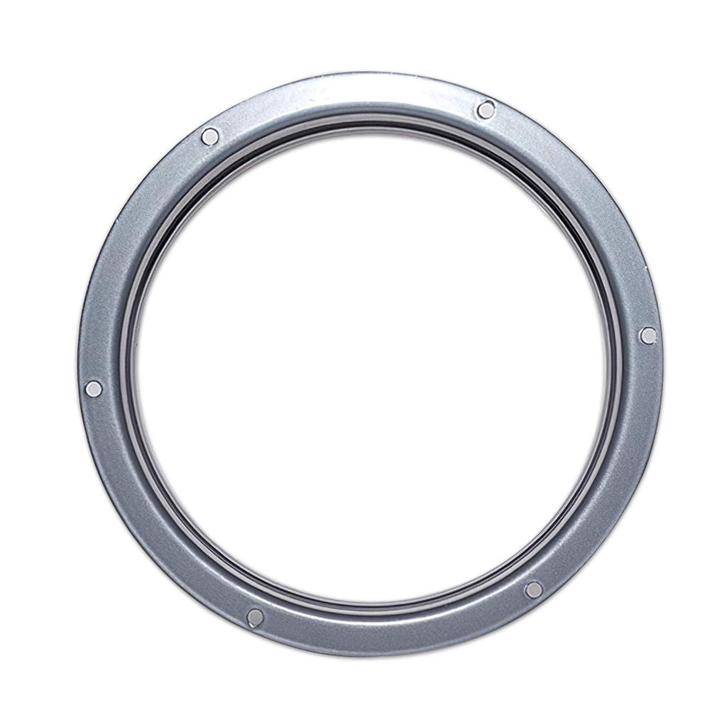 TiCoast Straight Pipe Flange Metal Zinc Plated Duct Connector Flange for Ventilation System Plumbing Components Silver (TZ-150mm)