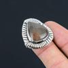 Pear Polychrome Jasper Gemstone 925 Silver Promise Handmade Wife New Ring US 8.5
