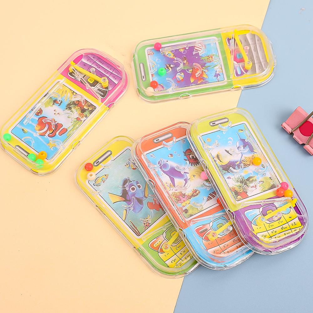 5/1Pcs 3D Mini Pin Ball Puzzle Cartoon Fish Maze Games Boards For Kids Early Educational Toys Gifts Portable Retro Puzzle Toy
