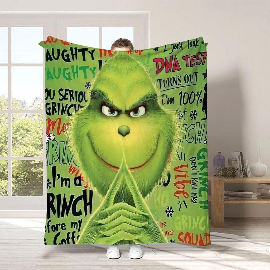 Weihnachtsdeckenbezug, weiche und bequeme Flanelldecke aus Plüschwolle