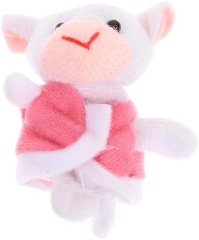 Milisten Wolf and Lambs Finger Puppets Soft Durable Hand Puppets for Interactive Play At Home and School Gifts for Boys and Girls