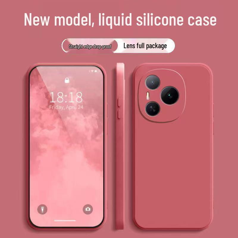 Honor Power Liquid Full-Cover Soft Case: Solid Color, Anti-Drop, New Model