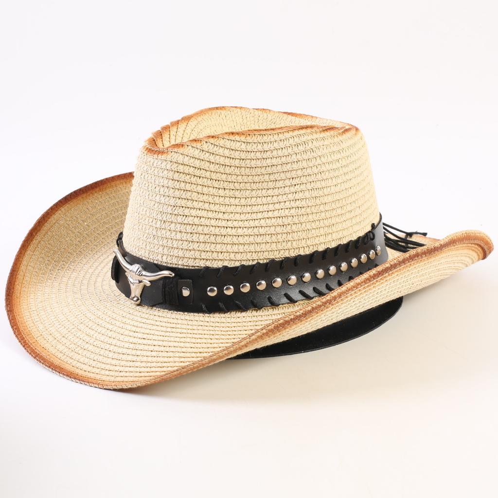 Bestselling Western Cowboy Hats for Men and Women, Fashionable Sunshade Straw Hats, Outdoor Western Cowboy Hats