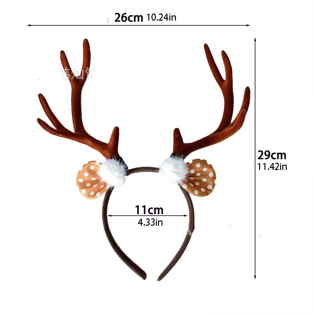 Elk Reindeer Hair Hoop Snowflak Xmas Hairband Cute Christmas Headband New Year