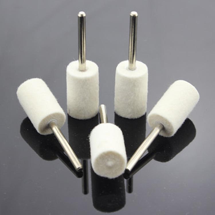 Cylindrical & Conical Wool Grinding and Polishing Head for Electric Grinders