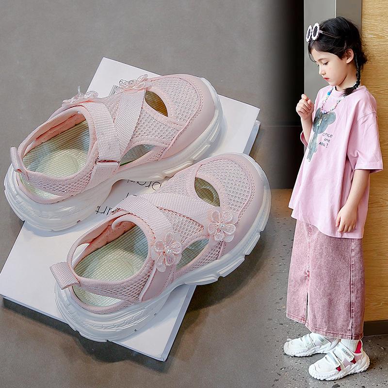 Boys Girls Breathable Mesh Sports Shoes Soft Sole Beach Sneakers for Spring Summer Autumn
