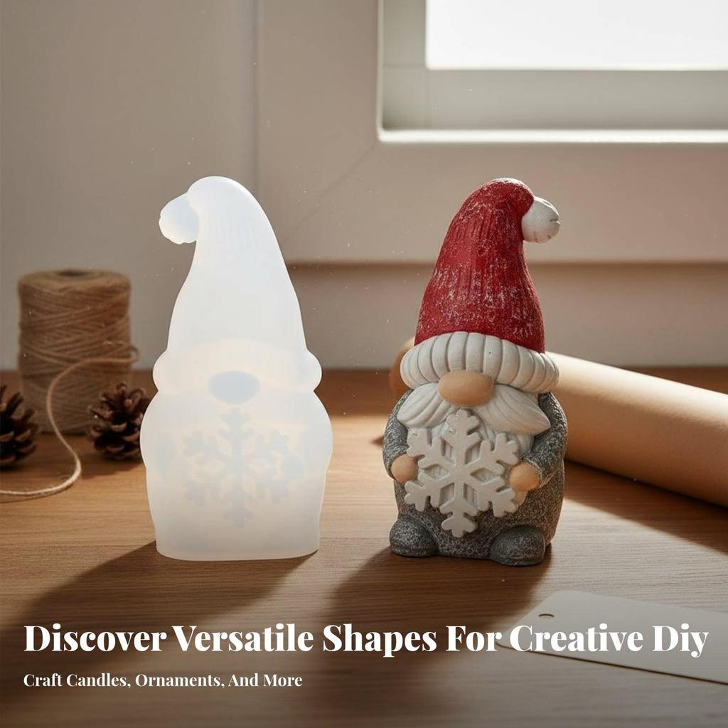 Gnome Silicone Cast Maker Candle Easy To Release for DIY Enthusiasts,