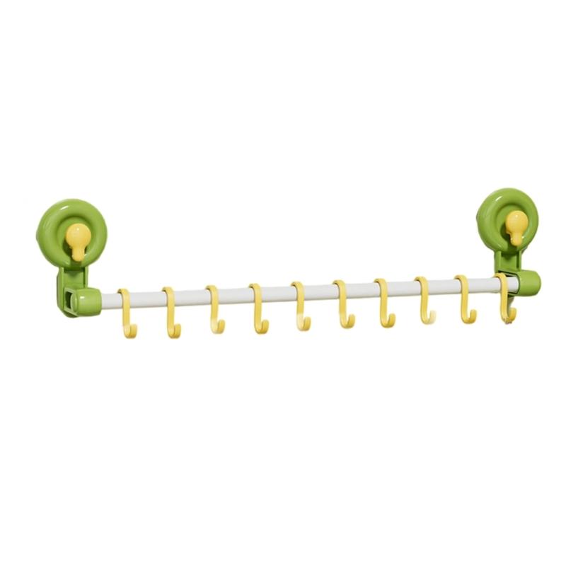 Nastavitelný posuvný háček na zeď s bezpečným přísavným mechanismem Pohodlný doplněk pro organizaci domácnosti