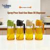 Dual-Use Spray & Pour Oil Bottle with Precise Control, Thick Glass, Large Diameter, Leak-Proof Design.