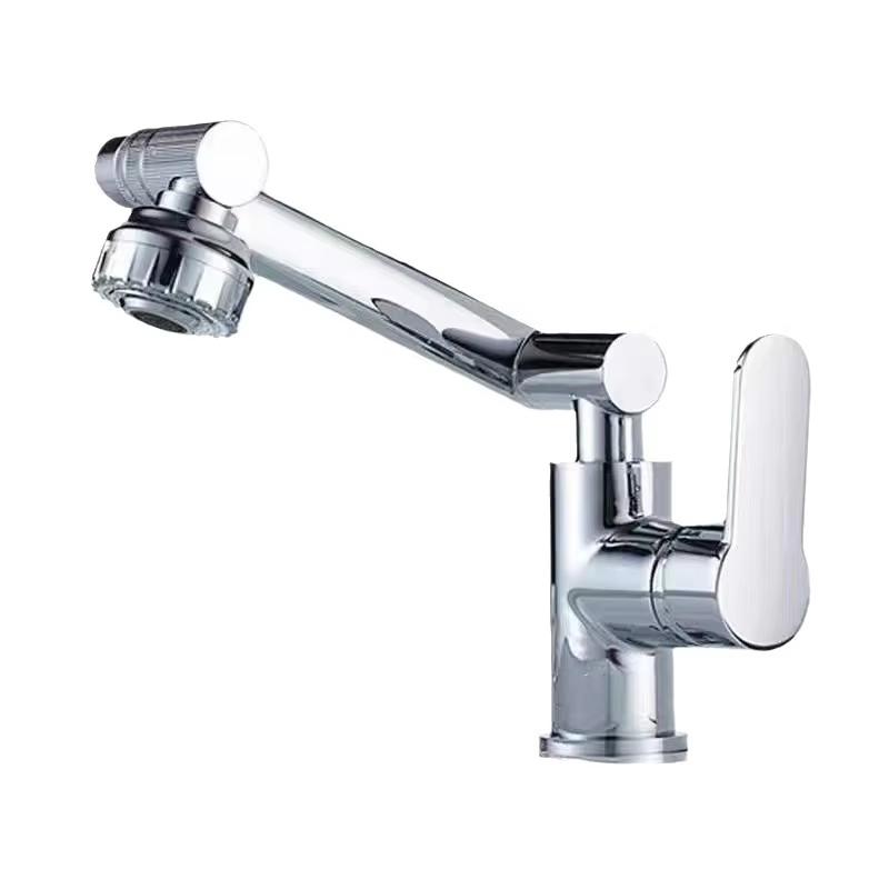 

Кухонный смеситель с поворотом на 1080°, Смеситель для кухонной раковины, Смеситель для раковины в ванной комнате, Смеситель для умывальника, Многофункциональный кран для холодной и горячей воды серебряный