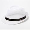 New Fashion Summer Casual Unisex Beach Brim Jazz Sun Hat Panama Hat Paper Straw Women Men Cap With Breathable