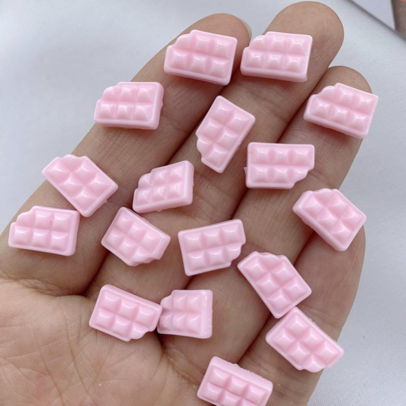 30Pcs New Cute  Chocolate Series Resin Flatback Ornament Jewelry Making Manicure Hairwear Accessorie