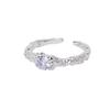 Heart Geometric Exquisite Ring In White Gold Plating Perfect For Gifts And Occasions Special