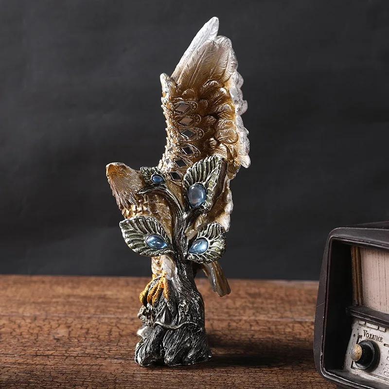 Grand Exhibition Resin Eagle Decoration Office Owner Table Home Decoration Store Gifts Sculpture Modern Art Garden Statues Angel