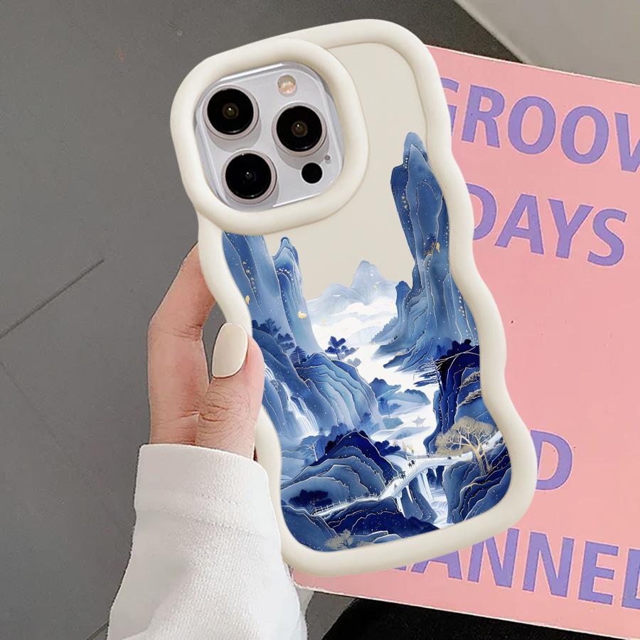 Mountains Waters Art Soft Phone Cover Case for iPhone 17 Air 16 Pro Max 13 12 8 15 Plus 11 XR 14
