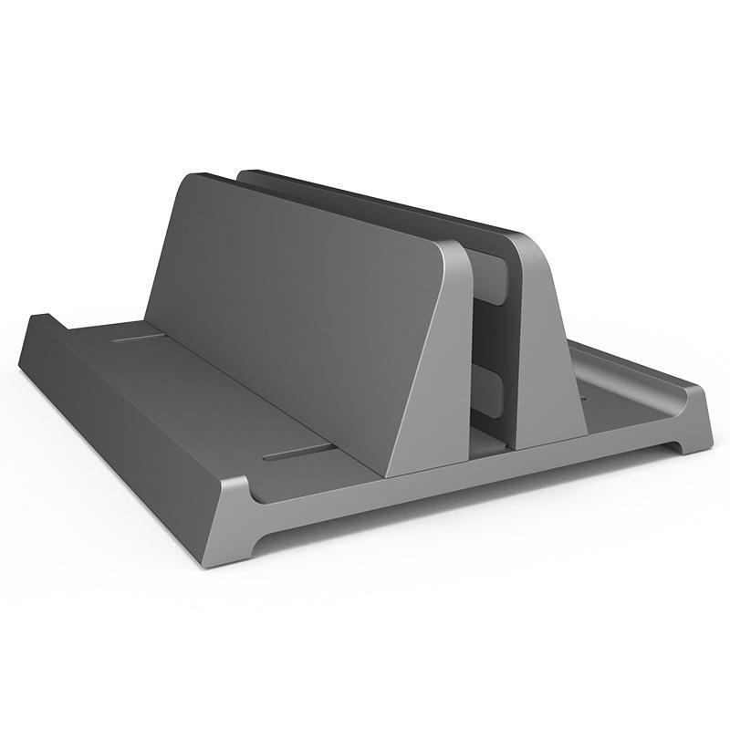 3-in-1 Aluminum Vertical Stand for Laptop, Tablet, and Phone Storage