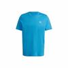 Dopamine Logo Print Crew Neck T-Shirt for Men, Blue