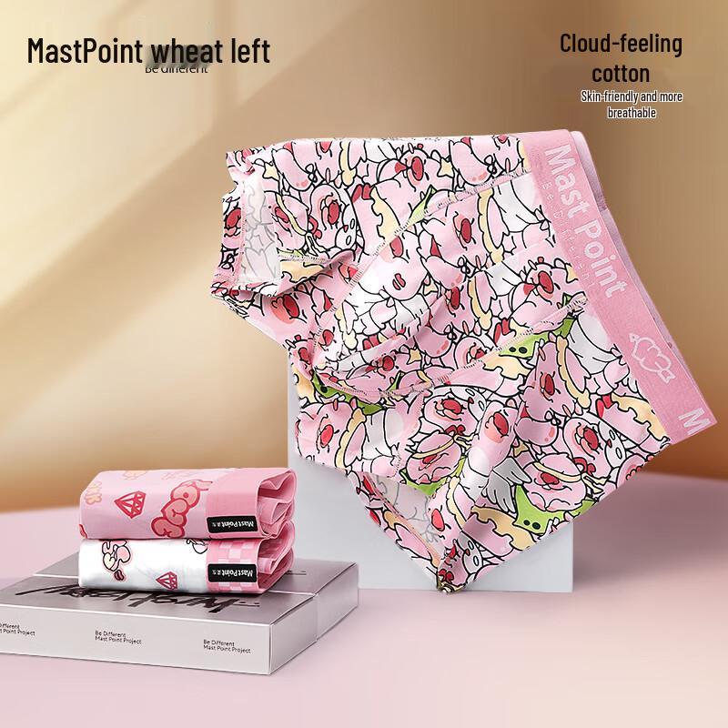 

Men s Modal Ice Silk Antibacterial Cartoon Boxer Briefs 2XL