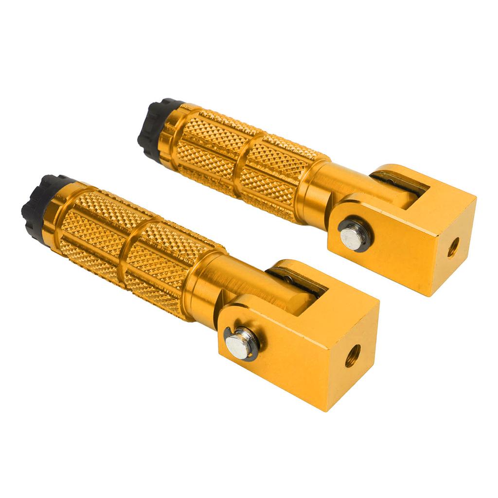2Pcs Motorcycle Foldable Foot Pegs M8 Antislip Aluminium Alloy for Bikes ATV UTV Go Kart