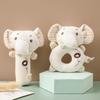 Shinse Rattle Plush Baby Toy Rattle Ring Stick Cute Cloth Toy 3 Months and Up Organic Cotton Popular Baby Gift Educational Toy Newborn Children Babies