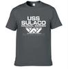 Fashion Uscss Tshirt Alien Uss Sulaco Colonial Marines Aliens Off World Short Sleeve Tshirt Unisex Cotton O Neck Tees