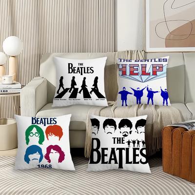 Music T-The Band B-Beatles Cool Pillow Case Suitable For Bedrooms Living Rooms Cars Home Decoration