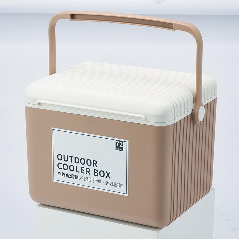 13L Insulated Cooler Box for Outdoor Camping, Festivals, and Gifts - Modern INS Style 13L латте/кокосовый