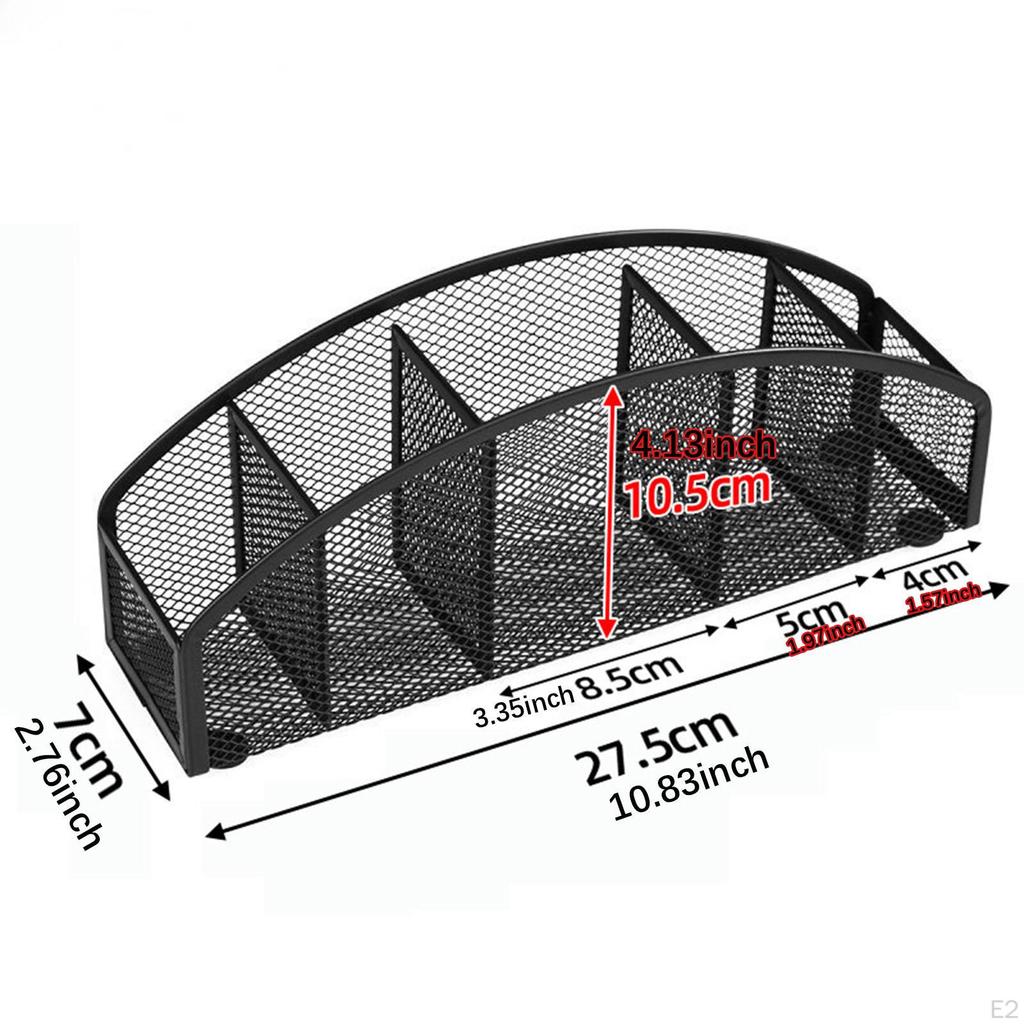 Pencil Holder Stationery Storage Box AntiSlip Multifunctional Modern Decoration Desktop Organizer