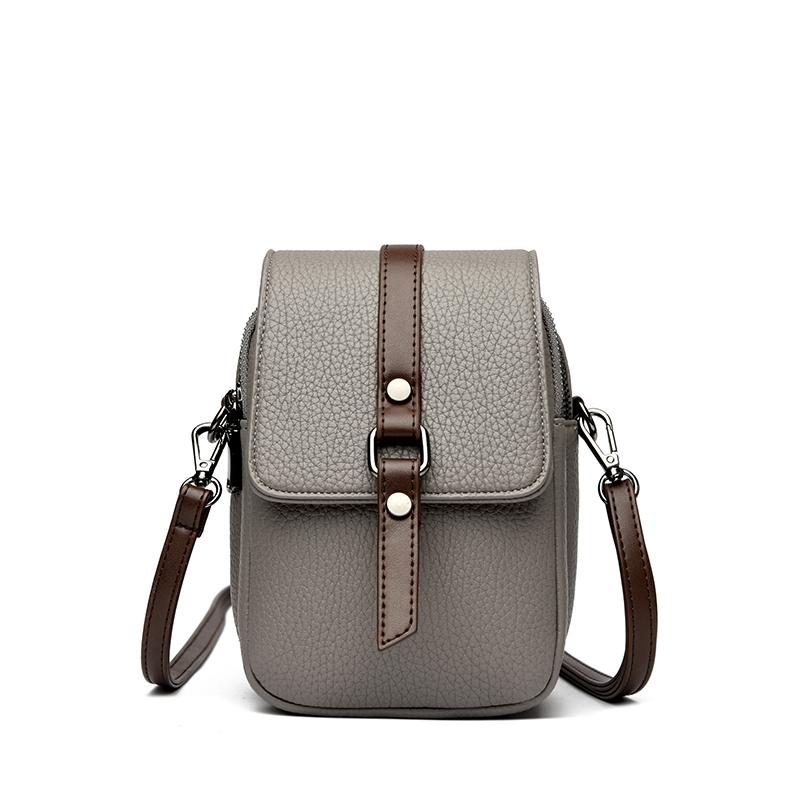 Mobile phe bag Chic Women's Synthetic Leather Shoulder Bag Versatile Handbag Crossbody Purse Ladies Tote Bag for School Office