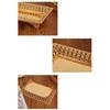 Iron Rectangular Fruit Tray Luxurious European Gold Hollow Out Design Dessert Serving Plate with Base for Stable Display