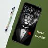 Man Suit Shirt Tie Case For Xiaomi Redmi Note 11 12 10 Pro 8 9 Note 12S 11S 9S 10S Redmi 12C 9C 10C 12 Cover