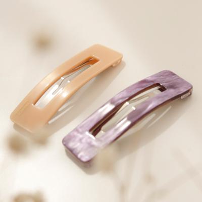 J.Lauren Orange & Purple Rectangular Hair Pin H0796
