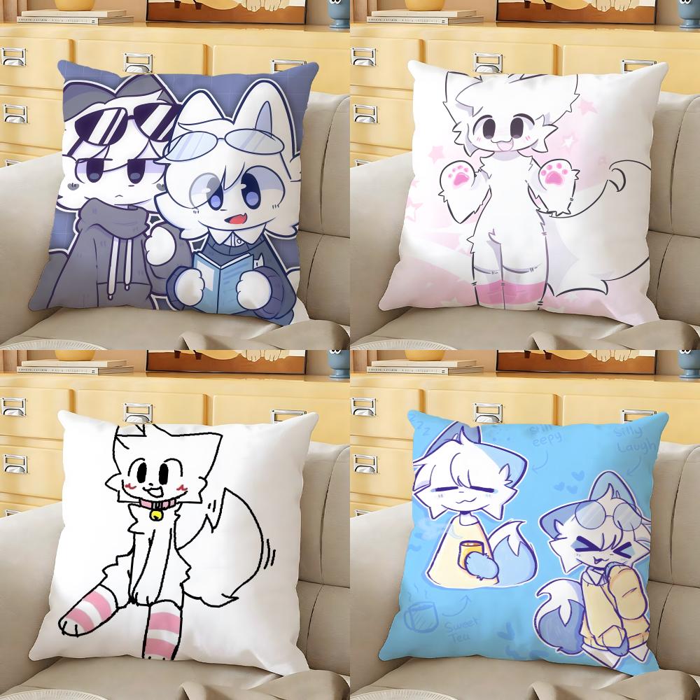 Boykisser Cushion Cover Soft Durable Reversible Pillow Cover Home Car MultiScene Daily Comfort Pillowcase