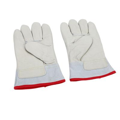 1 Pair Cryogenic Gloves 26cm Cowhide High Low Temperature Proof Antifreeze Gloves for Liquid Nitrogen Dry Ice