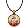 New Necklace Mandala Art Picture Rope Chain Glass Pendant Necklaces Sacred Geometry Yoga Om Fashion Jewelry Gift