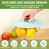 5 ks Silikonový kryt na potraviny pro uchování čerstvosti Sada Mikrovlnný kryt na misku Kuchyňské vzduchotěsné víko na hrnec Odolný proti rozlití Opakovaně použitelný pro kuchyňské skladování