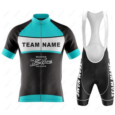 Custom Team Name Summer Cycling Jersey Set Bike Shorts Set Mens MTB Ropa Ciclismo Short Sleeve Bicycle Shirts Maillot Clothing