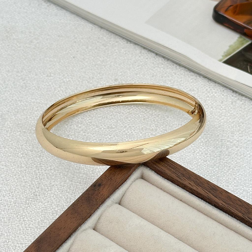 Pastoraler Stil Öltropfenblume Feder Armreif, Ins Ozeanstern Glänzender Handschmuck Für Frauen