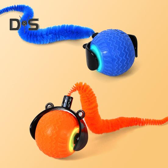 Interactive Cat Rolling Ball Toy Touch Motion Activated Smart Ball with 3 Modes USB Rechargeable Automatic Moving Ball Toy for Indoor Outdoor Cats