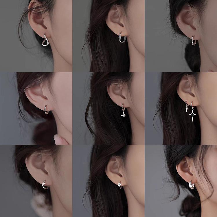 925 Sterling Silver Hoop Earrings: 2025 Modern Niche Design - Elegant & Luxurious for Women