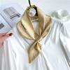 Fashion Silk Scarf Diagonal Long Silk Scarf Spring and Summer New Imitation Silk Stripe with Shirt Scarf Women's Scarf
