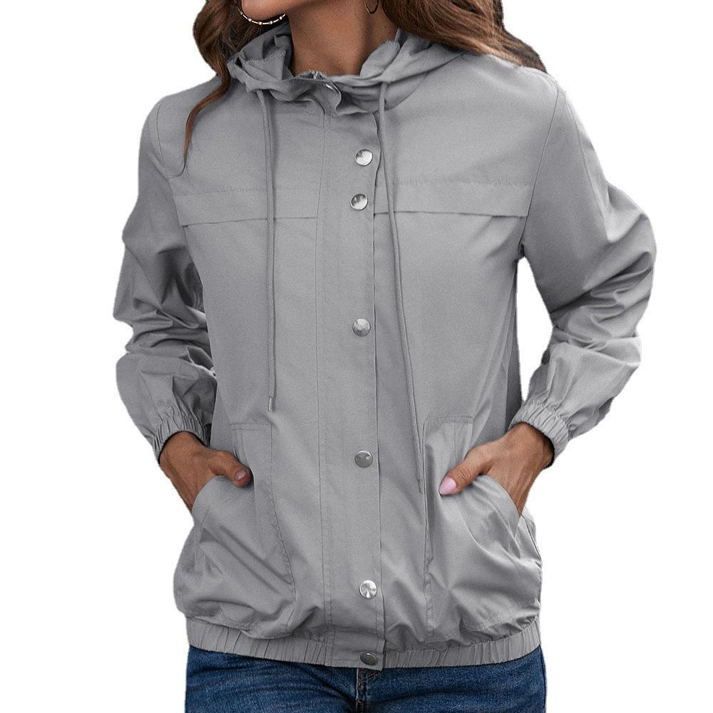 Women's Hooded Raincoat Outdoor Sports Mountaineering Suit Windproof Jacket Waterproof Jacket Women