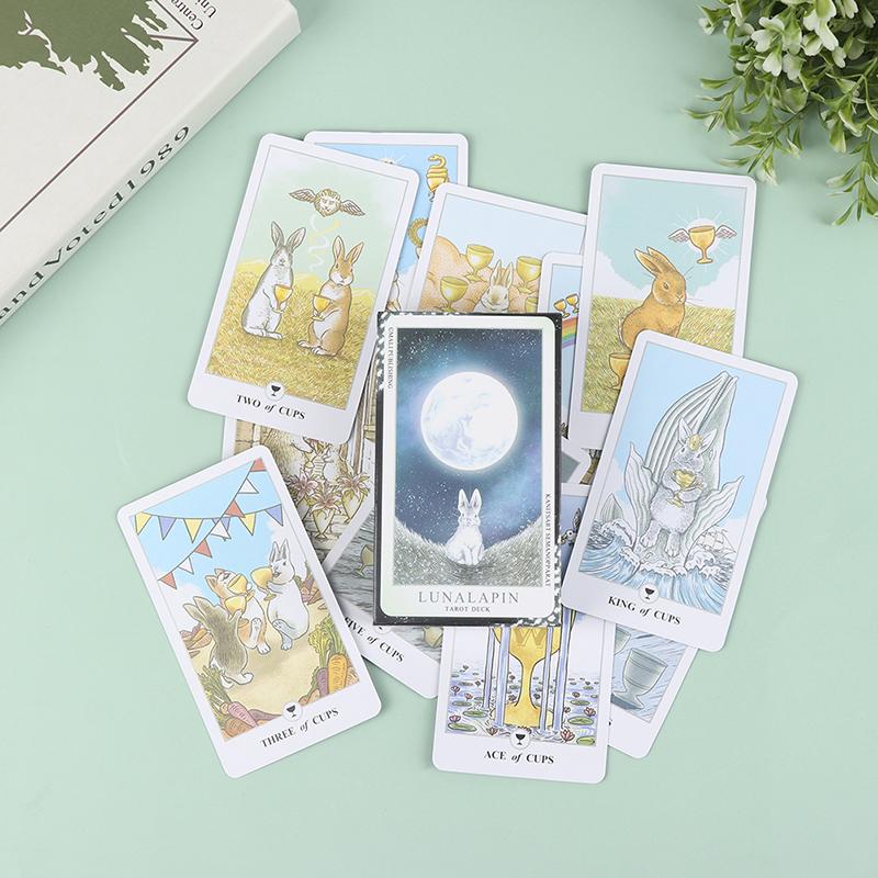 78Pcs Tarot Lunalapin Rabbit Tarot Deck Tarot Cards Tarot Card Game Party Game