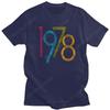 Colorful Vintage 1978 T Shirt for Men Pure Cotton Urban 42 Years Old T-shirt  Short Sleeve 42nd Birthday Gift Tee Tops Clothing