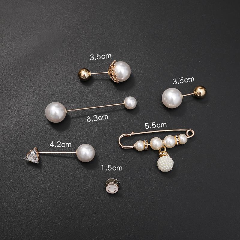 

Брошь для регулировки талии с жемчугом - Булавка для ушивания талии джинсов для женщин