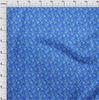oneOone Georgette Viscose Medium Blue Fabric Floral Dress Material Fabric Print Fabric By The Yard 42 Inch