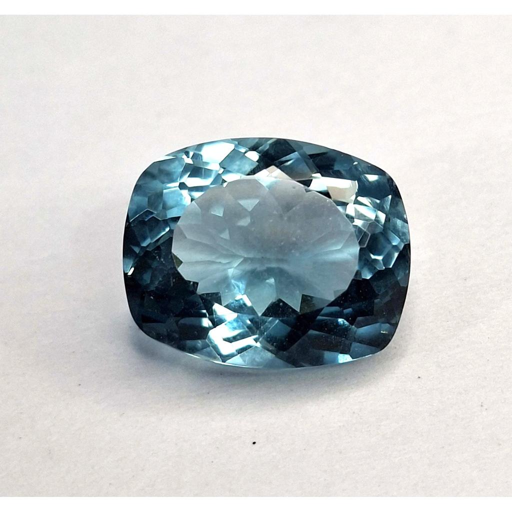 Natural Teal Blue Tourmaline 8-10 Ct Cushion Cut Certified Fabulous Gemstone