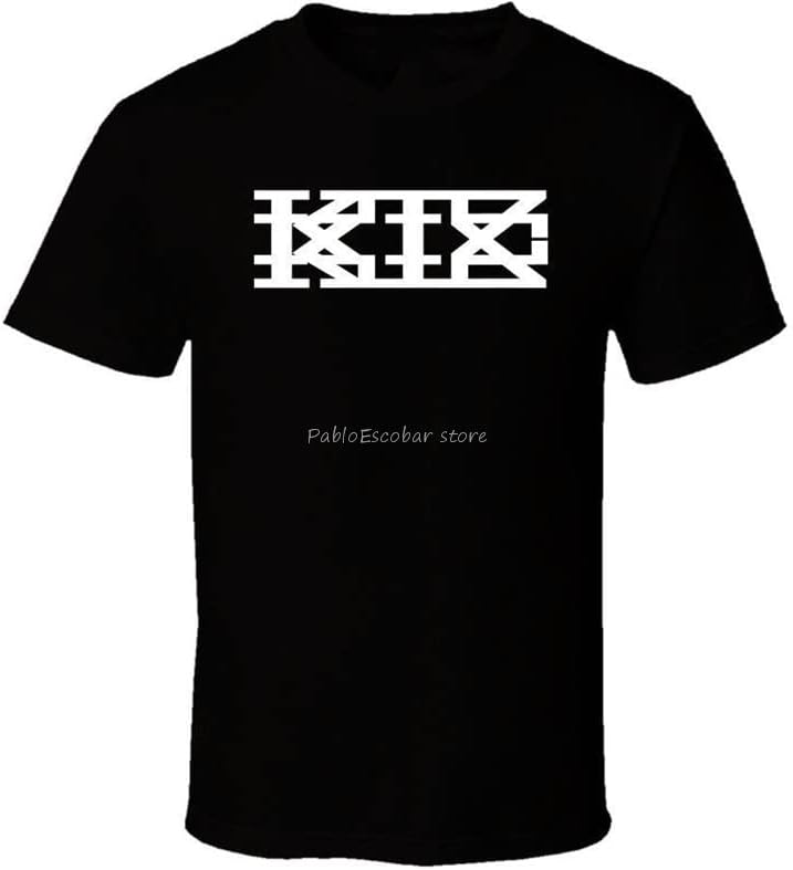 KTZ Black Staff Logo Shirt Black White Tshirt Men s Cotton Short Sleeve Tee Shirt Male Brand Tshirt Summer 3XL чёрный