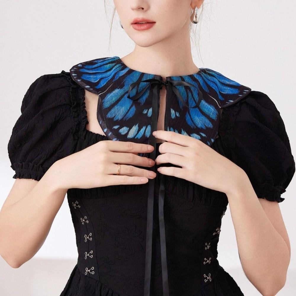 Retro Circus Clowns Ruff Collars Creative Butterfly Chocker Chic Bat False Collar Cosplay