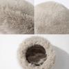 Hairy Mongolian Hat Girl Cute Face Small Dome Basin Hat Cold Warm Imitation Mink Warm Bucket Hat Winter